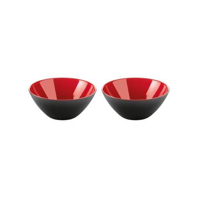 Bowl Em Acrílico 2 Peças 12cm Preto