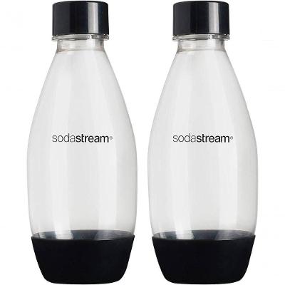 Conjunto De 2 Garrafas Plásticas 500ml Sodastream Preta