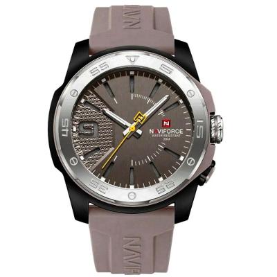 Relógio Quartzo Display Luminoso Esportivo A Prova água Pulseira De Silicone 5atm Cinza