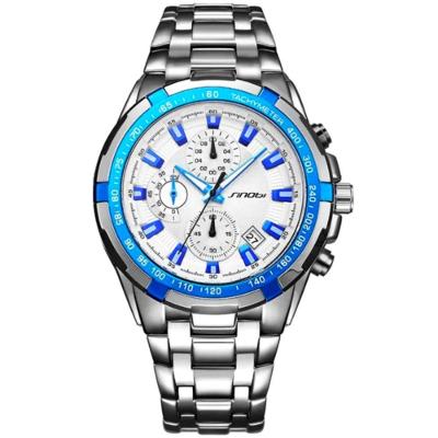 Relógio De Pulso Quartzo Masculino Design Esportivo Impermeavel 3atm Azul