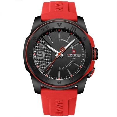 Relógio Quartzo Display Luminoso Esportivo A Prova água Pulseira De Silicone 5atm Vermelho