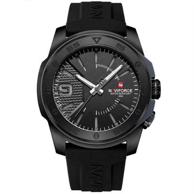Relógio Quartzo Display Luminoso Esportivo A Prova água Pulseira De Silicone 5atm Preto Fosco