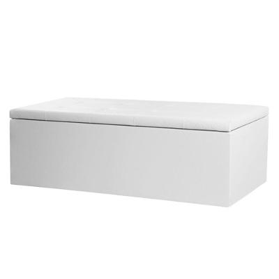 Calçadeira Recamier Baú Queen 1,60m Berlim Corano - Pallazio Branco
