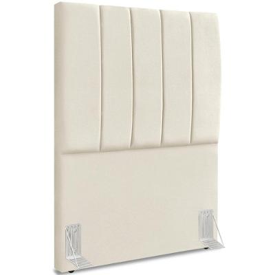 Cabeceira Solteiro 90cm Allia Suede Bege Rm Bege