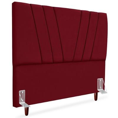 Cabeceira Queen 160cm Bell Suede Vinho Rm Vinho
