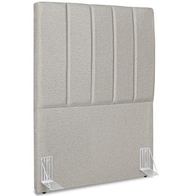 Cabeceira Solteiro 90cm Allia Linho Cinza Rm Cinza