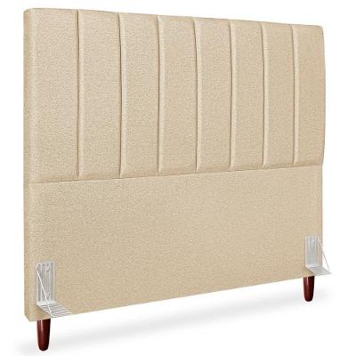 Cabeceira Casal 140cm Arlla Linho Bege Rm Bege