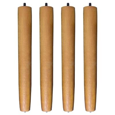 Kit 4 Pés Palito Castanho 30 Cm Com Sapatas Plásticas - Pallazio