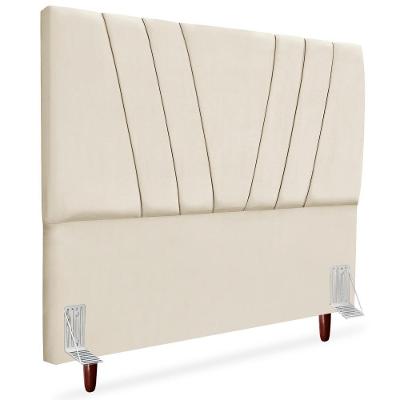 Cabeceira Queen 160cm Bell Suede Bege Rm Bege