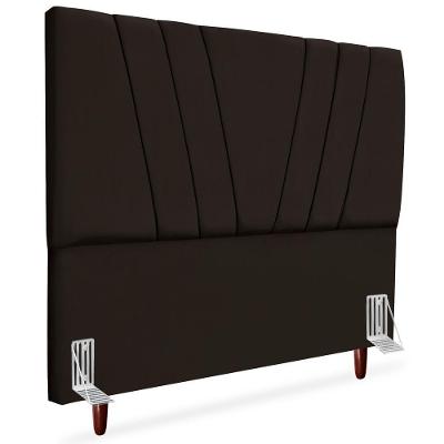 Cabeceira Queen 160cm Bell Suede Marrom Rm Marrom