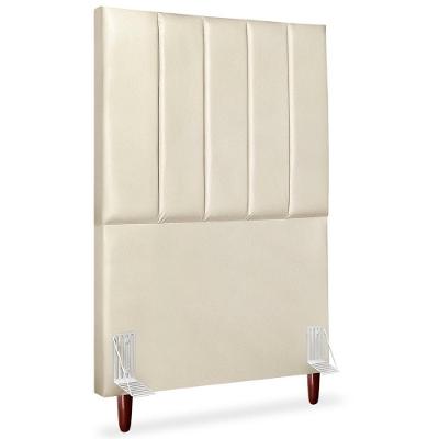 Cabeceira Solteiro 90cm Arlla Corano Bege Rm Bege