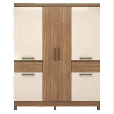 Guarda Roupa Casal Mauá 6 Portas E 2 Gavetas 62760 Demóbile Amêndola E Off White