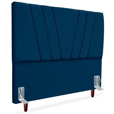 Cabeceira Queen 160cm Bell Suede Azul Rm Azul