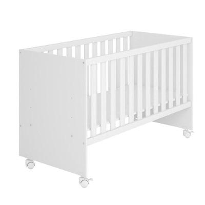 Berço Doce Sonho Com Rodízios 3540 Qmovi Branco