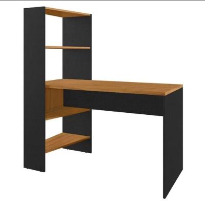 Escrivaninha Office Com Estante Integrada Nt2105 Notável Preto Tx- Freijó Trend
