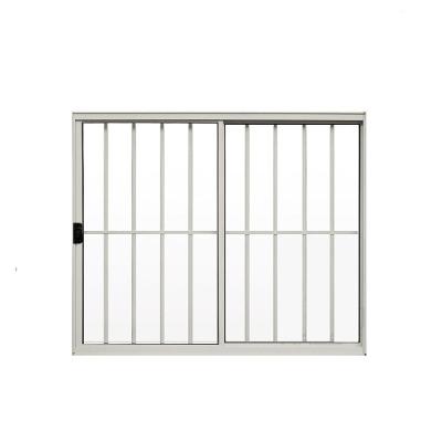Janela 2 Folhas De Correr C/ Grade 1.00 X 1.00 Alumínio Branco Linha Modular - Hale