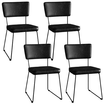 Kit 4 Cadeiras Estofada Sala De Jantar Couríssimo Preto