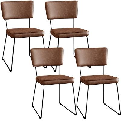 Kit 04 Cadeiras Estofada Sala Jantar Couríssimo Marrom
