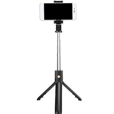 Bastão De Selfie Com Tripé Para Celular Com Controle Dispara