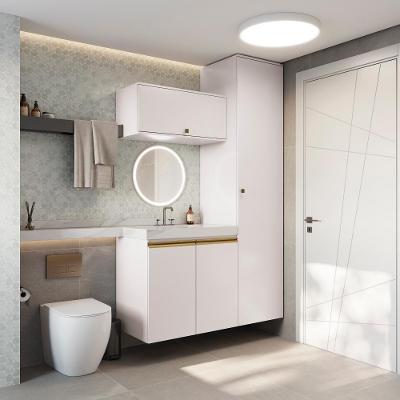 Conjunto Para Banheiro Kappesberg Celeste 3 Peças Branco 130cm