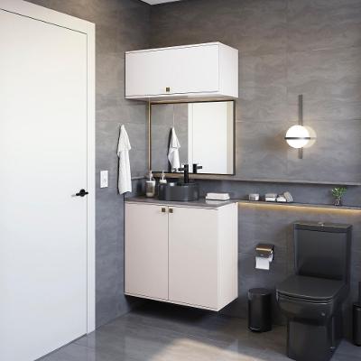 Conjunto Para Banheiro Com Basculante Kappesberg Celeste 2 Peças Branco 80cm