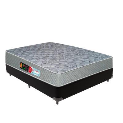 Colchão Sleep Max D33 E Cama Box Bege Preto