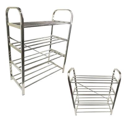 Sapateira Prateleira 4 Andares Inox 12 Pares Tenis Sandalia Calçado Sapato Organizaçao