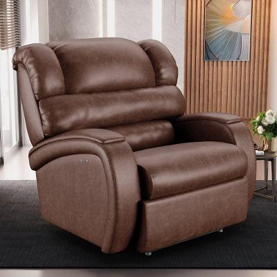 Poltrona Do Papai Reclinável Napoli Power Touch Pu Marrom Brilhofh1