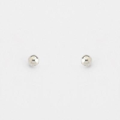 Brinco Bolinha Polida Prata 925 - 4mm