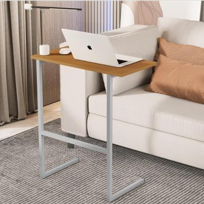 Mesa De Notebook Com Pés De Ferro Viena Nature Cinza