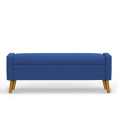 Recamier Bau Paris 1,20m Suede Azul Marinho - Inova Decor