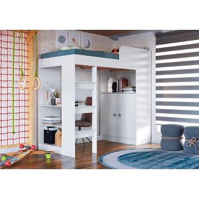 Cama Alta Multifuncional San Francisco 90 Art In Móveis Branco