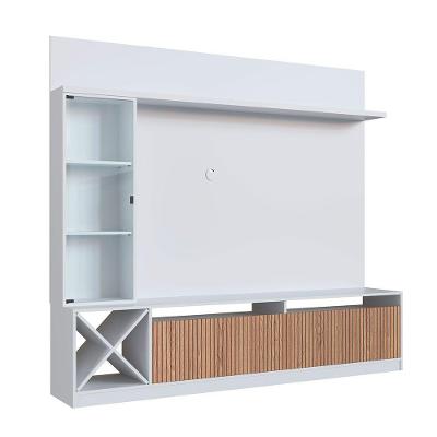 Estante Para Tv Capri Até 60 Polegadas 3 Portas Quiditá Branco/brise
