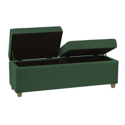 Recamier Bau Paris 1,60m Veludo Verde - Clique Decorações