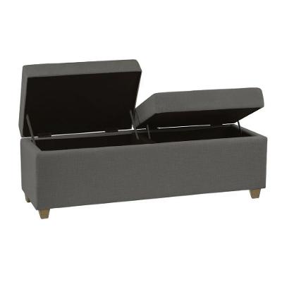 Recamier Bau Paris 1,60m Linho Grafite - Clique Decorações