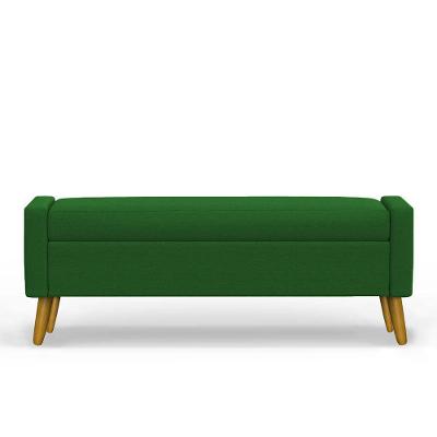 Recamier Bau Londres 1,60m Suede Verde - Clique Decor