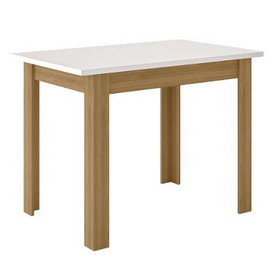 Mesa De Jantar Sala Bellagio 108 X 68 Cm Freijo Uv/off White Freijo