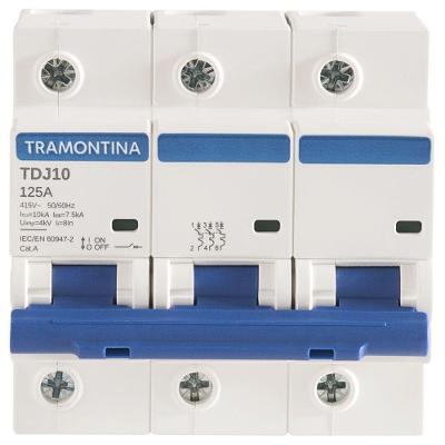 Minidisjuntor Tdj10ka 3 P 125 A Curva C Tramontina