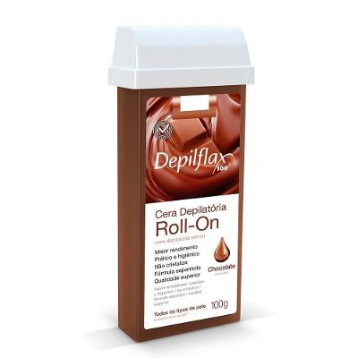 Depilflax - Refil Cera Roll On Chocolate 100g