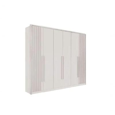 Guarda Roupa 6 Portas Mdf Anápolis Ripado - Móveis Valverde