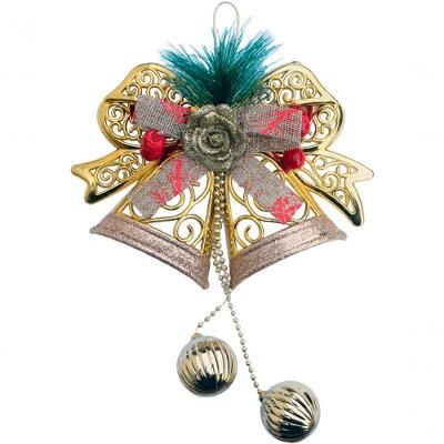 Pendente Enfeite Natalino Sino Laço Bolas Decoração De Natal