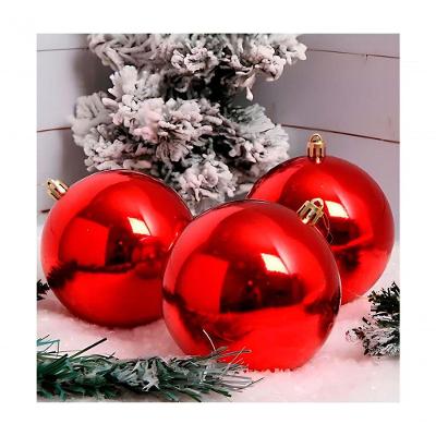 Kit 12 Bola Decoração De Natal Vermelha árvore De Natal 60mm
