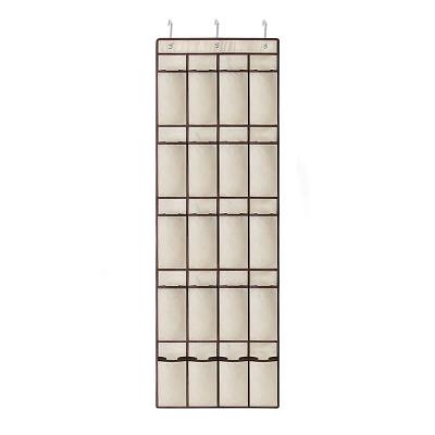 Organizador De Sapatos Para Porta Tnt Com 20 Divisórias Bege My Closet Ordene