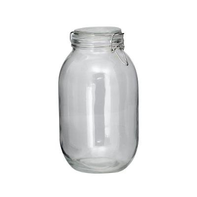 Pote De Vidro Hermético Tampa 3,1l Com Vedação Conserva