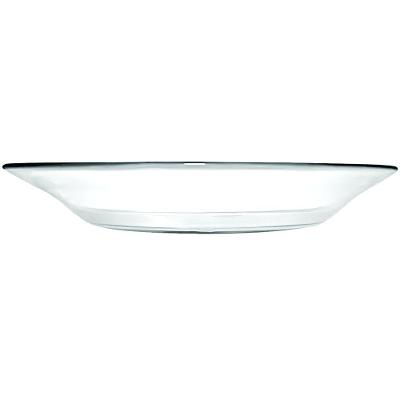 Kit Jogo Prato Fundo Sopa Transparente 4 Peças 22,5cm