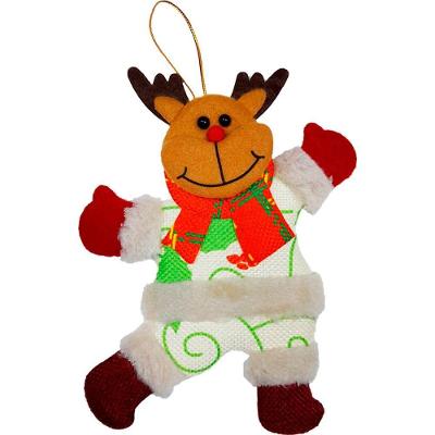 Kit 6 Decoração árvore De Natal Rena Noel Urso Natalino 19cm