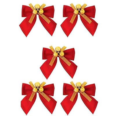 Kit 20 Laços De Bolinhas 9cm Decoração Brilhante Natalina