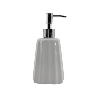 Saboneteira Liquida De Cerâmica Modelagem Lavabo Branco Luxo