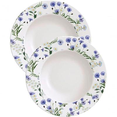 Kit Jogo Prato Raso Jantar 8pçs 8 Pessoas Ana Alice 27,5cm