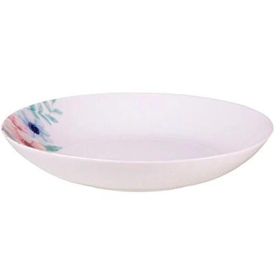 Kit Jogo De Pratos Fundo Sopa 4pçs 4 Pessoas Floratta 22cm
